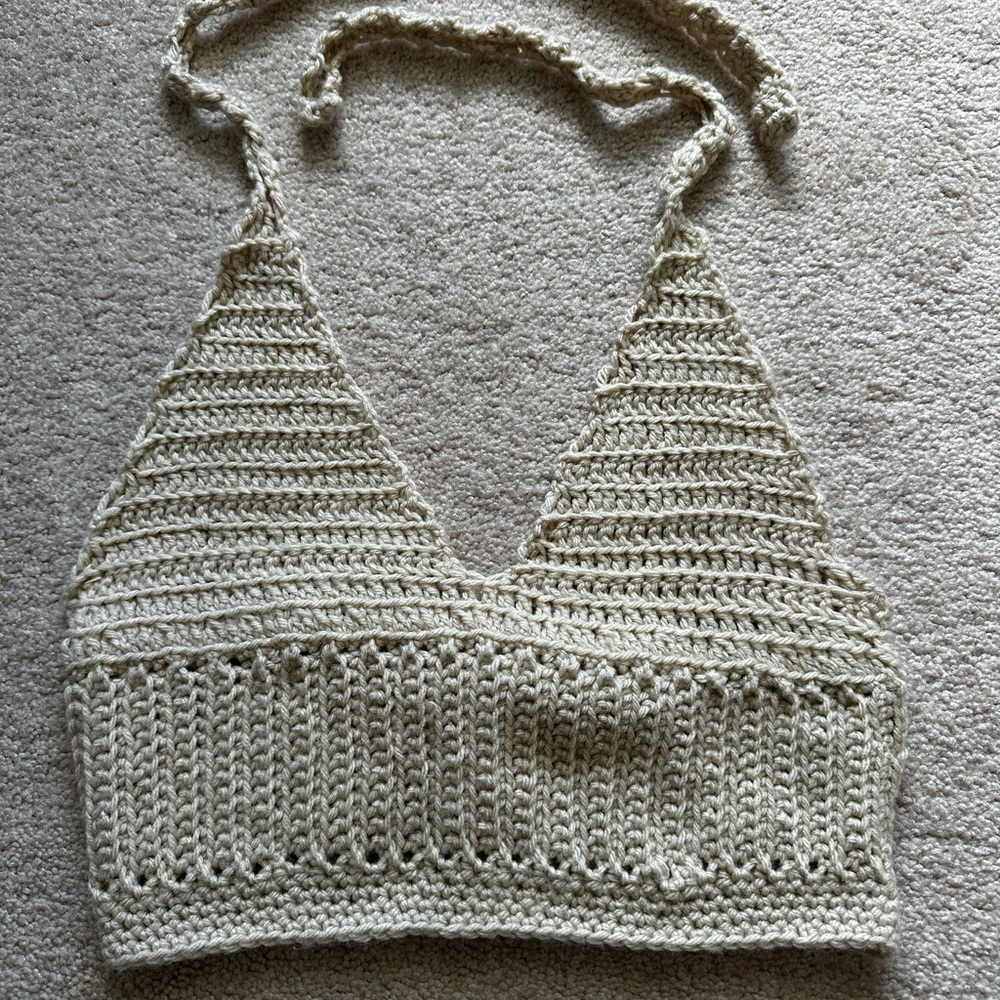 Handmade Crochet Halter Top
